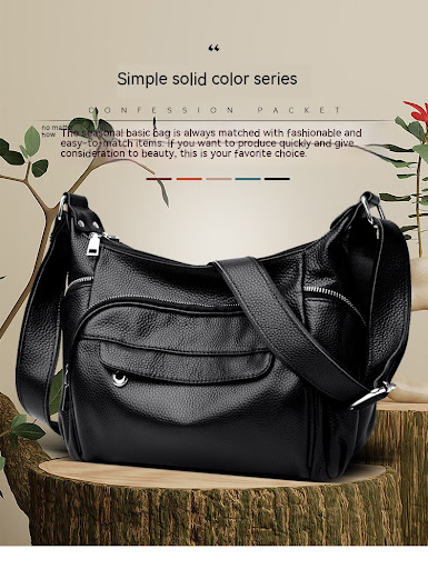 Title 16, Womens First Layer Cowhide Messenger Bag Versa...