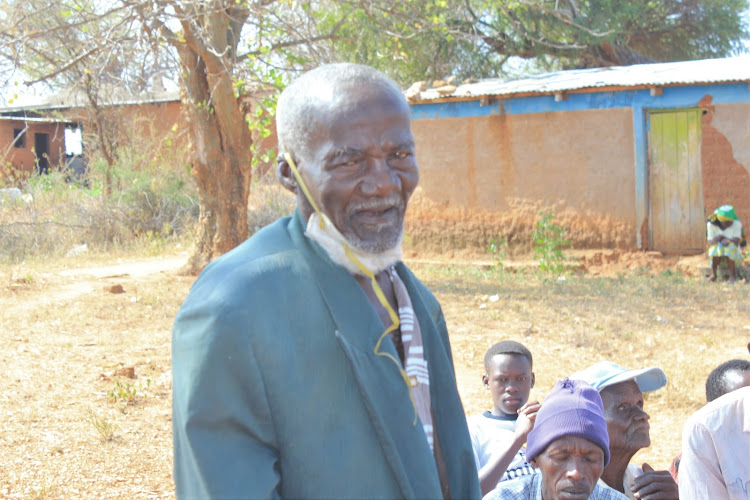 Mutii Mbori, an 80 year old villager from Kithumuoni, Mumoni sub county,KItui