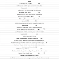 The Fussy Vegan menu 3