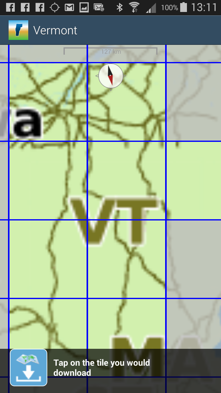 Aqua Map Vermont Lakes GPS Screen 1