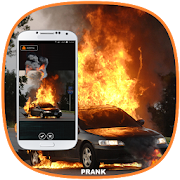 Dude your car on fire prank  Icon