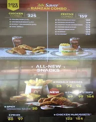 McDonald's menu 3