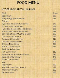 Biryani E Dawat menu 2