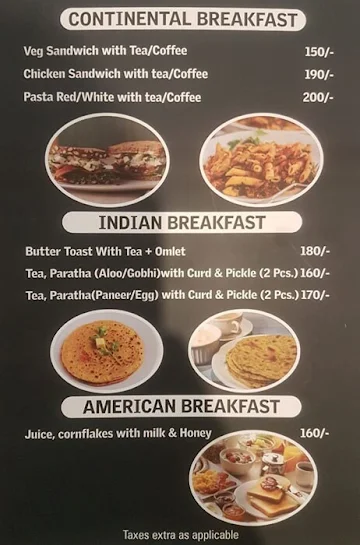 Tashree Restaurant menu 