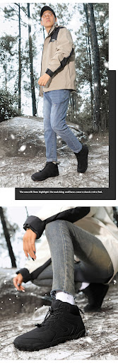 Title 8, Mens Casual Cotton-padded Shoes High-top With ...