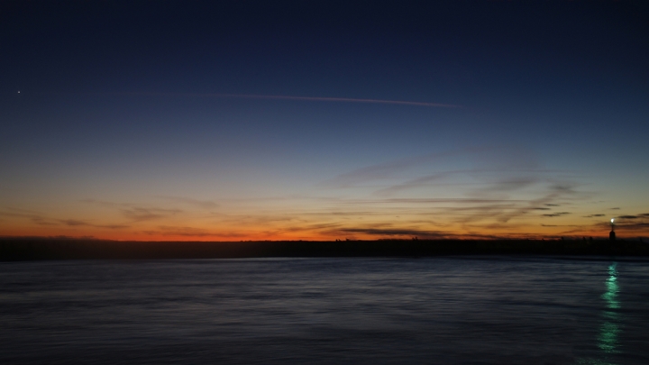 Il porto al tramonto di Marchingegno