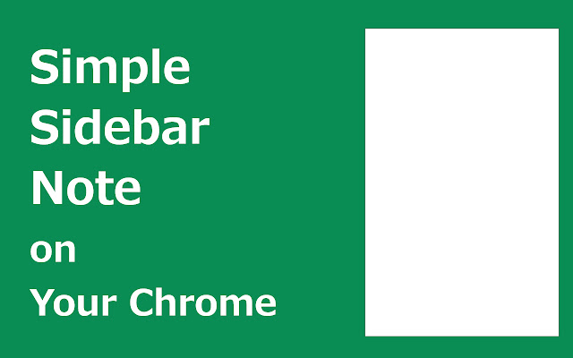 Sidebar Note chrome extension