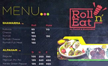 Roll N Eat menu 