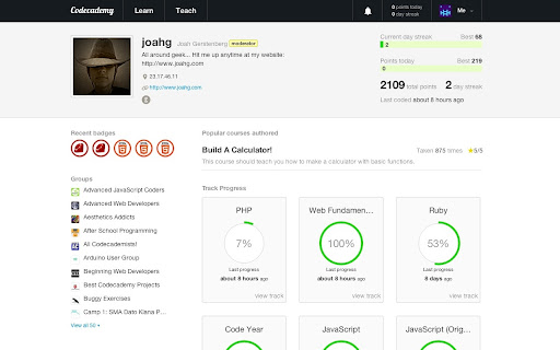 Codecademy User Streaks