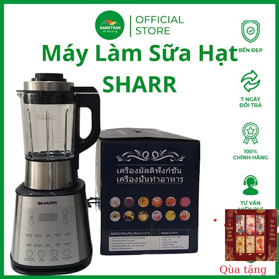 Máy Làm Sữa Hạt Nấu Nấu Sữa Hạt Sharp Thái Lan, Bh 12 Tháng , 10 Chế Độ Nấu, Xay , Vệ Sinh Máy Khi Nấu - Gia Dụng Gia Đinh