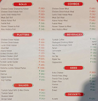 Alaturka menu 1