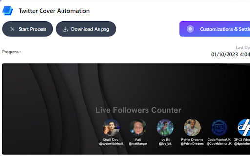 XCoverFlow -𝕏 Twitter Live Followers Cover