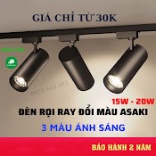 Đèn Rọi Ray 3 Màu Ánh Sáng Đèn Rọi Bể Cá Đổi Màu Gắn Tường Trang Trí Nhà Cửa Đen Roi Ray Asaki