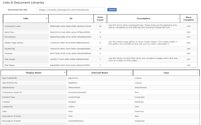 Dev Tools for SharePoint chrome extension