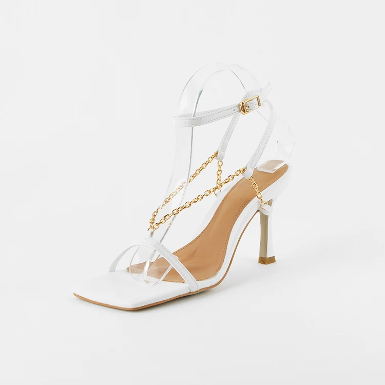 Title 4, Zapatos de tacón de aguja morados para mujer