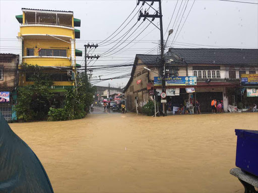 Nine provinces along Thailand's southern tail have been hit by unseasonal rains for nearly a week, with the resort islands of Samui and Phangan deluged, leaving thousands of tourists stranded or delayed.