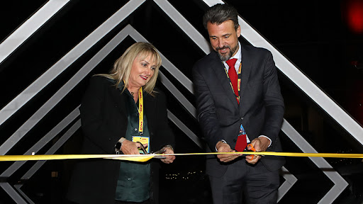 Tania Campbell, executive mayor of Ekurhuleni, and Clement Blanc, CEO of DHL Global Forwarding for South Africa and Sub-Saharan Africa.