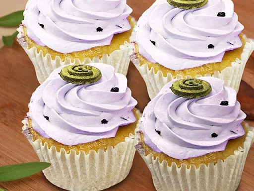 Blueberry Fresh Cup Cake Set Of 4