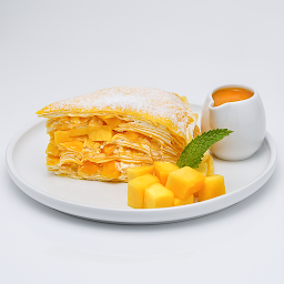 Mango Mille-Crêpe Cake (Slice)