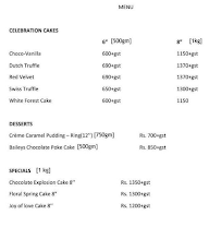 Cafeeiro Cakes menu 2