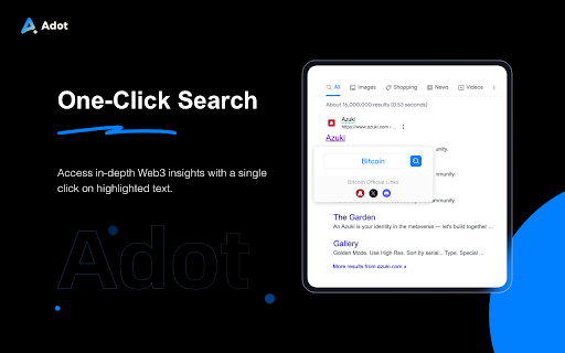 Adot AI: ChatGPT-powered Web3 Search Engine