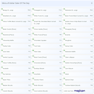 Aahar Cake Of The Day menu 3