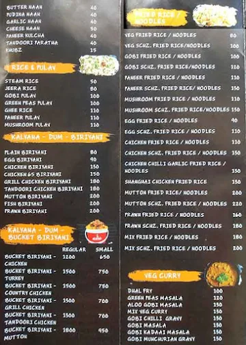 Al Arab Restaurant menu 