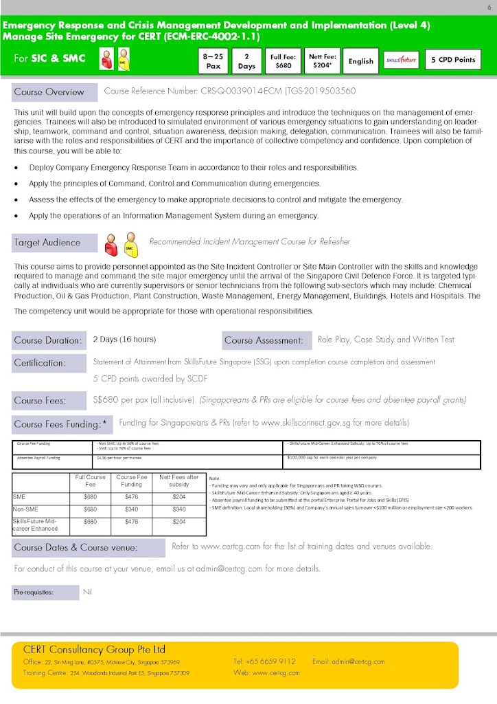 Manage Site Emergency for CERT