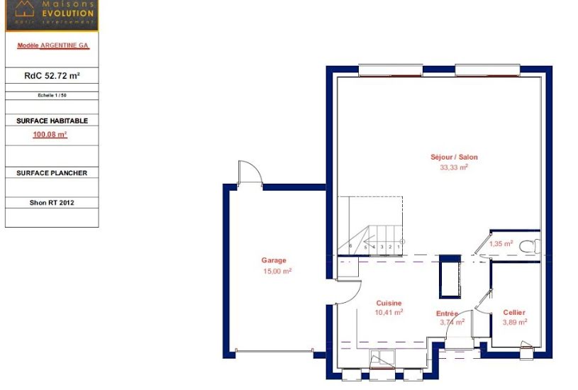  Vente Terrain + Maison - Terrain : 700m² - Maison : 100m² à Messy (77410) 