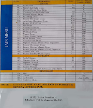 Manna Dosa Magic menu 3