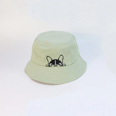 Chapéu de pescador bordado casual para cachorro da moda