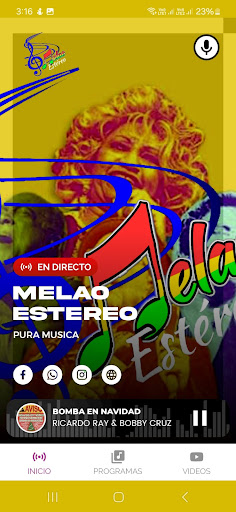 Screenshot Melao Estereo