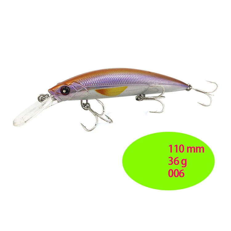 Leurre Keluya 110mm à bavette courte pour la pêche en mer, 36 pièces. Ce leurre attire efficacement les poissons, idéal pour des prises optimales.