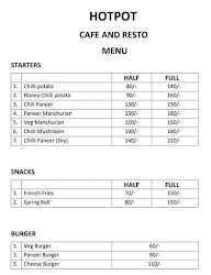 Hotpot Cafe And Resto menu 1
