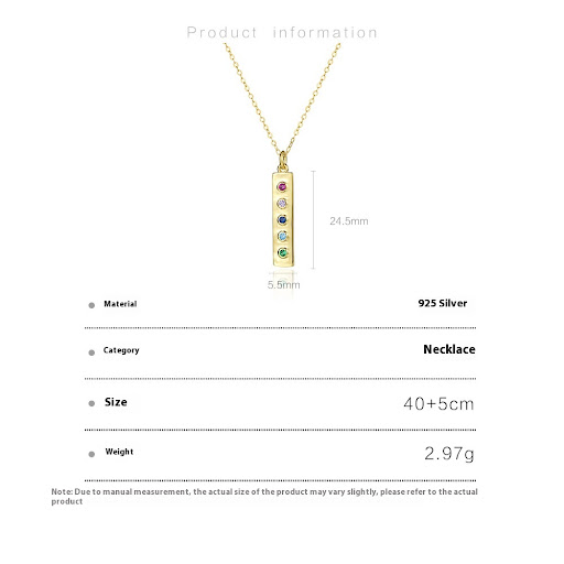 Title 1, Niche Design Color Zirconium Necklace Jewelry E...
