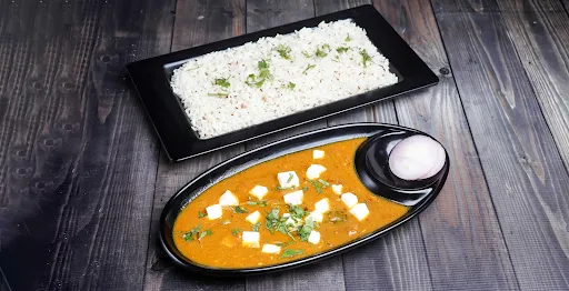 Jeera Rice With Kadhai Paneer