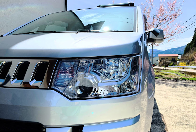 デリカD:5のハイゼットカーゴ・善勝寺の桜・ヘッドライトコーティング・家族で散歩・運動不足解消に関するカスタム事例の投稿画像5枚目