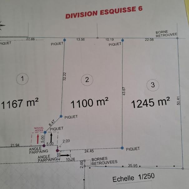 Vente terrain  1245 m² à Bénéjacq (64800), 53 000 €