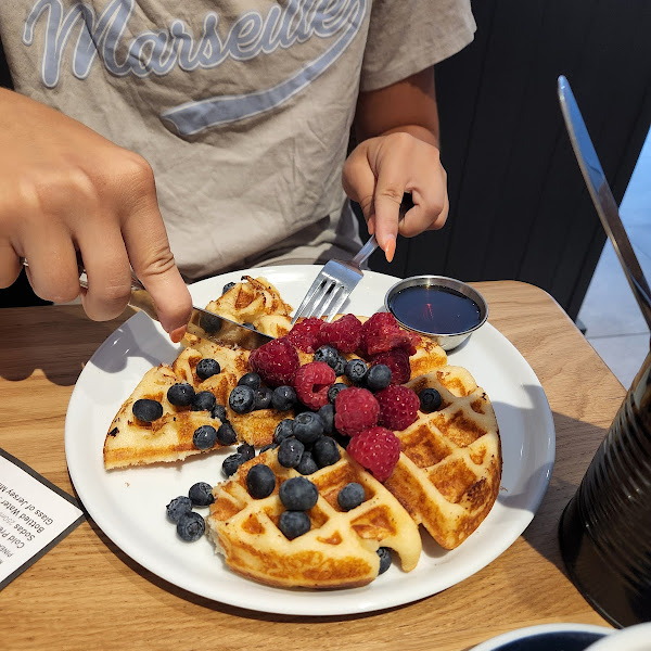 Fab waffles for dessert or breakfast