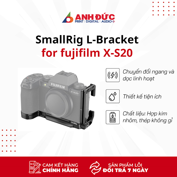 Khung Bảo Vệ Máy Ảnh Smallrig L - Bracket For Fujifilm X - S20 4231 - Hàng Nhập Khẩu