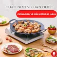 Chảo Đá Nướng Chống Dính Không Cần Dầu Ecoramic Hàn Quốc, Size 34Cm, Chảo Đa Năng, Chống Dính Và C