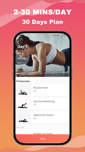 Screenshot Home Fitness - Daily Workout