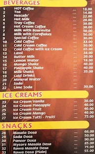 Indian Coffee House menu 3