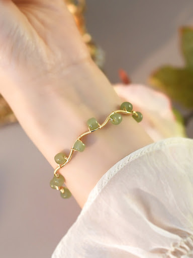 Title 4, Natural Hetian Jade Bracelet Waves. Experience ...