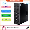 Case Máy Tính Để Bàn, Máy Tính Đồng Bộ Hp 400G1/600G1 Cpu Core I7 - 4770 Ram 16Gb Ssd 240Gb+Hdd 500Gb Tặng Usb Thu Wifi