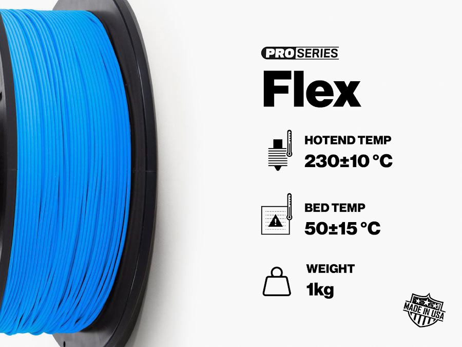 Red PRO Series Flex - 1.75mm Flexible TPE (0.5kg)