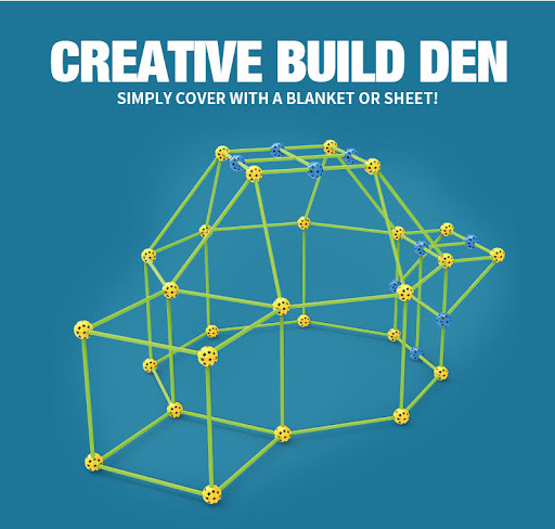 Title 1, Childrens DIY Luminous Tent Play House Splicin...