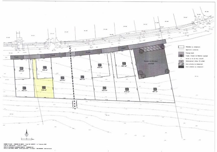 Vente terrain  433 m² à Limoux (11300), 39 000 €