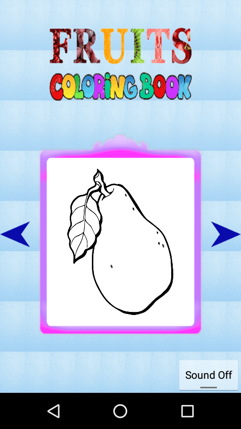 Fruits Coloring Kids Learning Screen 1