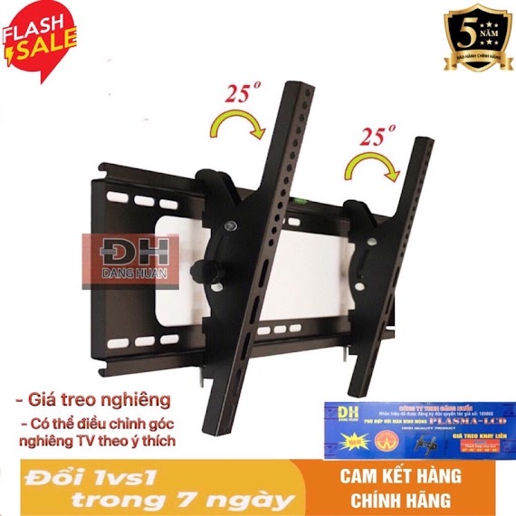 Giá Ti Vi Nghiêng 21 - 65 Inch - Chính Hãng ( Giá Treo Gật Gù Điều Chỉnh Góc Nghiêng)